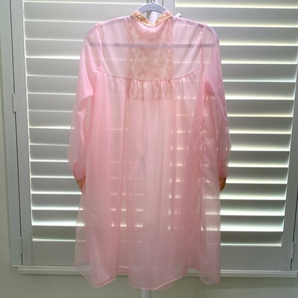 VAL MODE VINTAGE PEIGNOIR SET SOFT PINK SMALL - Picture 13 of 17